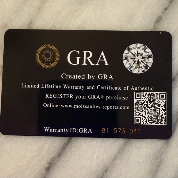 Women’s Fashion Pierced Earrings 1ct Moissanite Pink 18k Plated 6.5 MM GRA Inc - Picture 6 of 12